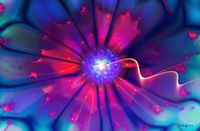 contemporary abstract art flower