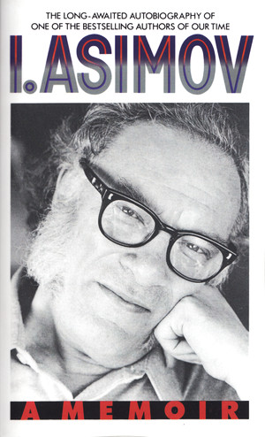 Isaac Asimov on the book cover
