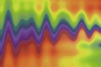 abstract waves of colorful and tranquil impressions