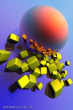 3D iPhone wallpaper