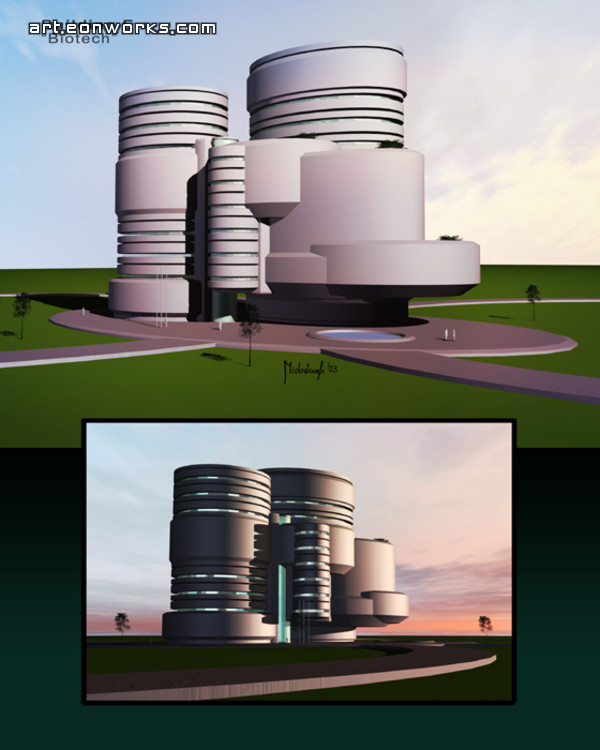 biotech company building design concept