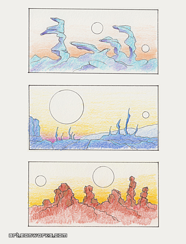 Sketches of space art